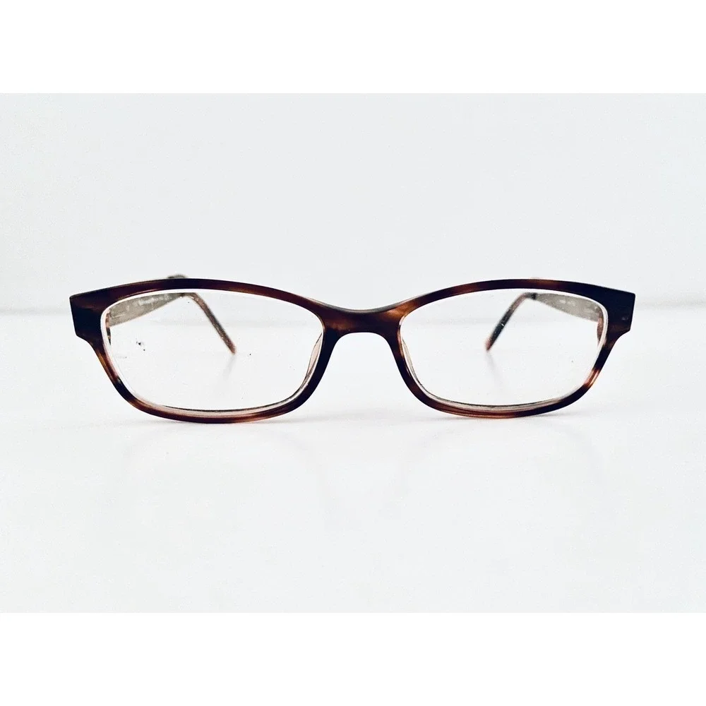 Kate Spade Brown Tortoise Cat Eye Glasses w Gold Metal Temples Leanne 1Y5 135